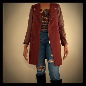 Burgundy jacket